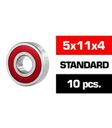 5x11x4mm KIT RODAMIENTOS "HS" TAPAS GOMA (10u.)