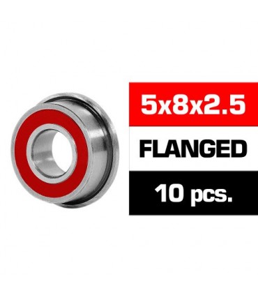 5X8x2.5mm KIT RODAMIENTOS "HS" FLANGED TAPAS GOMA (10u.)
