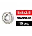 5x8x2.5mm KIT RODAMIENTOS "HS" TAPAS METALICAS (10u.)