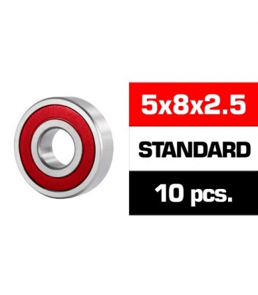 5x8x2.5mm KIT RODAMIENTOS "HS" TAPAS GOMA (10u.)