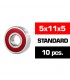 5x11x5mm KIT RODAMIENTOS "HS" TAPAS GOMA (10u.)