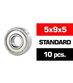 5x9x5mm KIT RODAMIENTOS "HS" TAPAS METALICAS (10u.)