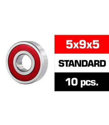 5x9x5mm KIT RODAMIENTOS "HS" TAPAS GOMA (10u.)