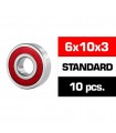 6x10x3mm KIT RODAMIENTOS "HS"  TAPAS GOMA (10u.)