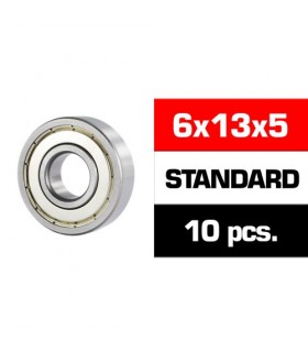 6x13x5mm KIT RODAMIENTOS "HS" TAPAS METALICAS (10u.)