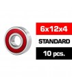 6x12x4mm KIT RODAMIENTOS "HS" TAPAS GOMA (10u.)