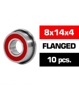 8x14x4mm KIT RODAMIENTOS "HS" FLANGED TAPAS GOMA (10u.)