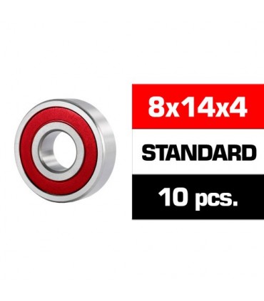 8x14x4mm "HS" KIT RODAMIENTOS "HS" TAPAS GOMA (10u.)