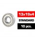 13x19x4mm KIT RODAMIENTOS "HS"  TAPAS METALICAS (10u.)