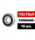13x19x4mm KIT RODAMIENTOS "HS" TAPAS GOMA (10u.)