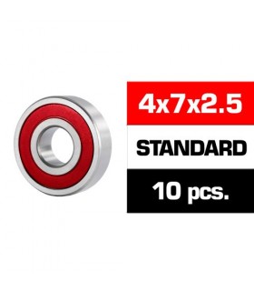 4x7x2.5mm KIT RODAMIENTOS "HS" TAPAS GOMA (10u.)