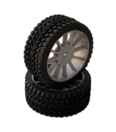 1/10 RADIAL 26mm SPORT LLANTA NEGRA 10 RADIOS (2u.)