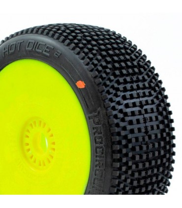 HOT DICE v2 BUGGY C3 (MEDIUM) EN LLANTA AMARILLA (2pcs.)
