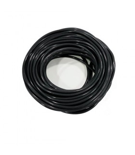 TUBO SILICONA NEGRO ALTA RESISTENCIA 25 m.