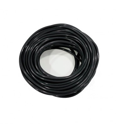 TUBO SILICONA NEGRO ALTA RESISTENCIA 25 m.