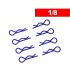 CLIPS CARROCERIA 1/8 L+ R AZULES (8u.)