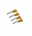CLIPS DE CARROCERIA CON TIRADOR DE GOMA AMARILLO (4u)