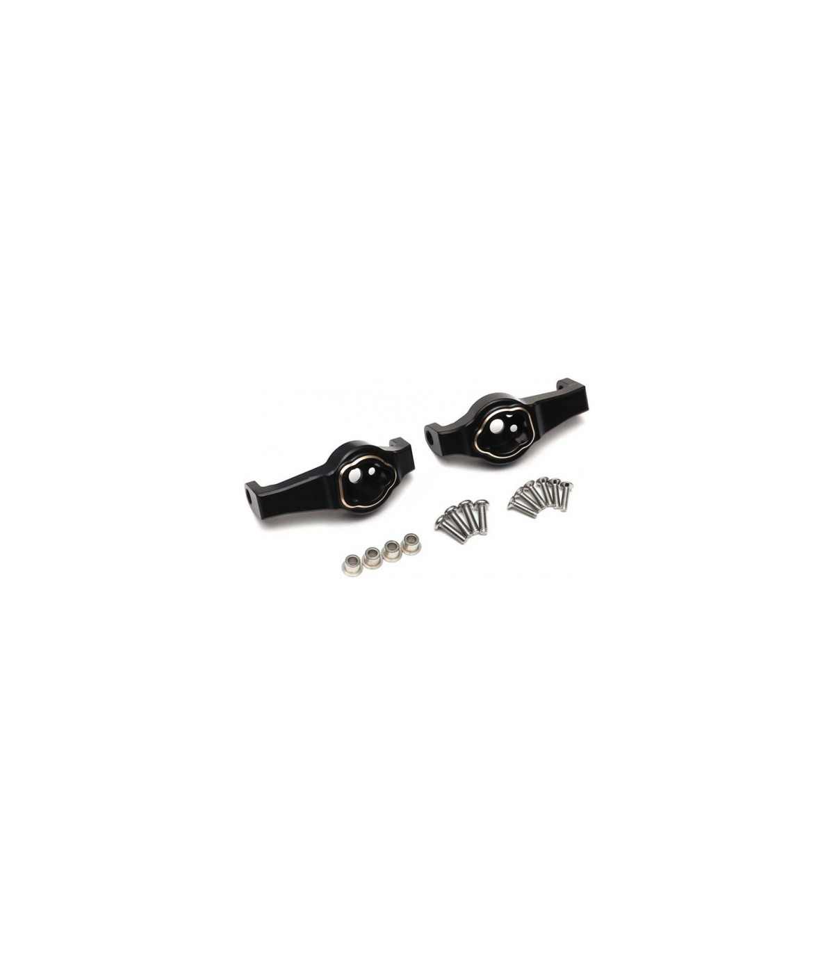 Mxfans Set Di 4 Maniglie Porta Nere Per Traxxas TRX-4 RC 1:10 – Ricambi Decorativi In ABS Con Viti – Crawler