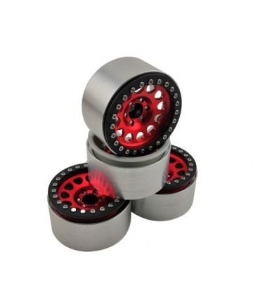 LLANTAS CRAWLER 1.9" BEADLOCK M105 - ROJO/NEGRO