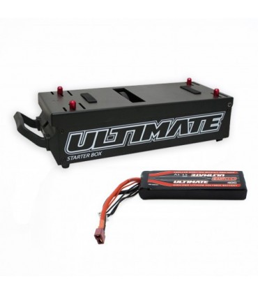 COMBO CAJA ARRANCADORA CON BATERIA 14.8V 2500mAh 20C ULTIMATE RACING.