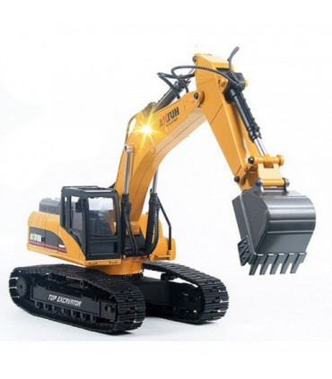 EXCAVADORA HUINA 1580 1/14 METALICA 2.4GHZ PROFESIONAL