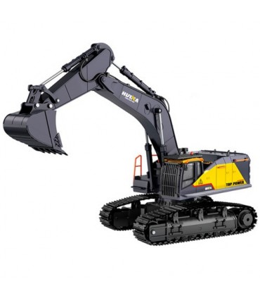 EXCAVADORA HUINA 1592 1/14 MODELO VOLVO SEMI METALICA 2.4GHZ