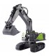 EXCAVADORA HUINA 1593 1/14 COLOR VERDE PALA METALICA 2.4GHZ.