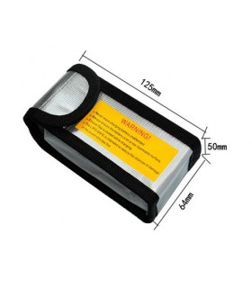 BOLSA DE SEGURIDAD BATERIAS LIPO 64x50x125