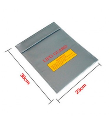 BOLSA DE SEGURIDAD BATERIAS LIPO 230x300mm