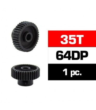 PIÑON 64DP - 35T - ACERO HSS - DIAMETRO 3.17mm