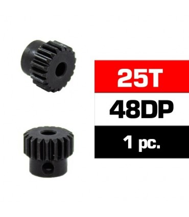 PIÑON 48DP -25T - ACERO HSS - DIAMETRO 3.17mm