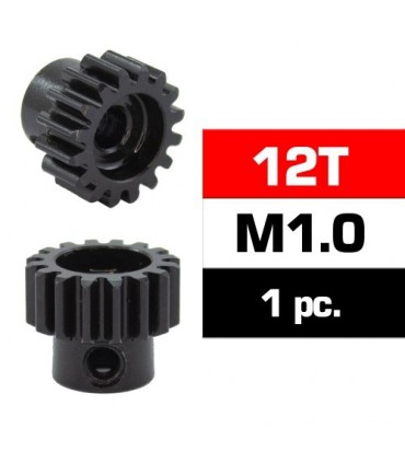 PIÑON M1.0 -12T - ACERO HSS - DIAMETRO 5.0mm