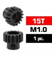 PIÑON M1.0 -15T - ACERO HSS - DIAMETRO 5.0mm