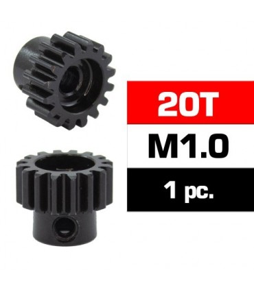 PIÑON M1.0 -20T - ACERO HSS - DIAMETRO 5.0mm
