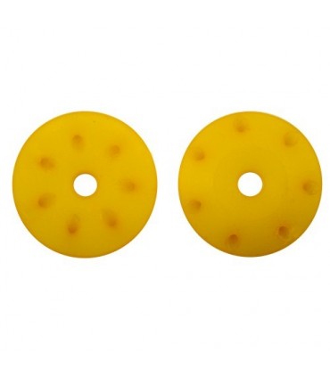 PISTONES AMORTIGUADOR CONICOS 16mm AMARILLOS (7x1.2mm inclinados) (2u.)