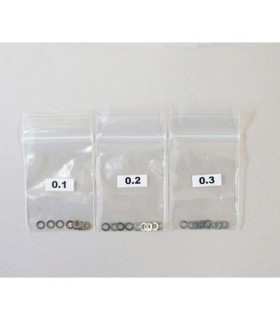 SET ARANDELAS  5X7 (0.1-0.2-0.3 - 10 POR TIPO) MUGEN