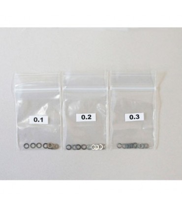 SET ARANDELAS  5X7 (0.1-0.2-0.3 - 10 POR TIPO) MUGEN