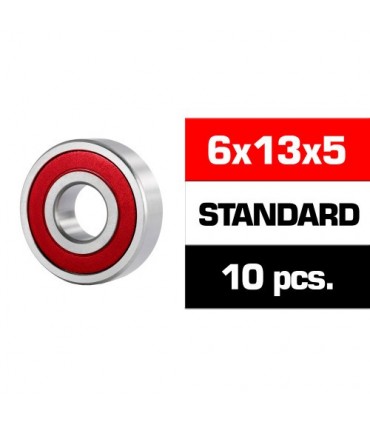 6x13x5mm KIT RODAMIENTOS "HS" TAPAS DE GOMA (10u.)