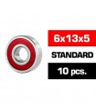 6x13x5mm KIT RODAMIENTOS "HS" TAPAS DE GOMA (10u.)