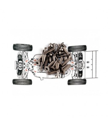 SET TORNILLERIA TITANIO B MBX6 MUGEN