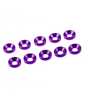 ARANDELA ALU. CONICA M3 PURPURA  (10u.)