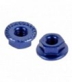 Tuercas aluminio 4mm 5pcs Azules (Especial 1/10)