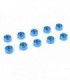 ARANDELA CILINDRICA PARA TORNILLO M3 COLOR AZUL (10PCS)