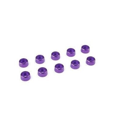 ARANDELA CILINDRICA PARA TORNILLO M3 COLOR MORADO (10PCS)