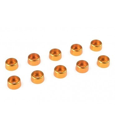 ARANDELA CILINDRICA PARA TORNILLO M3 COLOR ORO (10PCS)
