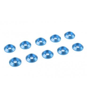 ARANDELA CONICA AZUL M3 10MM 10pcs