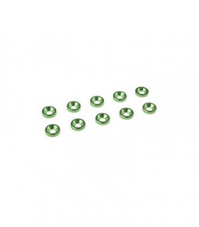 ARANDELA CONICA M3 COLOR VERDE (10PCS)