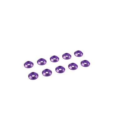 ARANDELA CONICA MORADA M3 10MM 10pcs