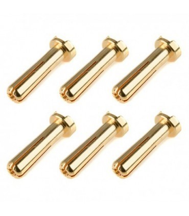 BANANA CON BASE PLANA CORALLY 6 PCS 4MM