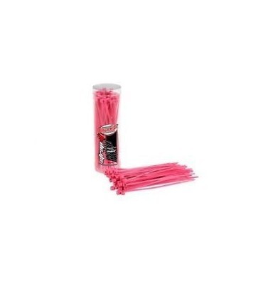 BRIDAS TEAM CORALLLY 2 5X100MM COLOR ROSA 50PCS